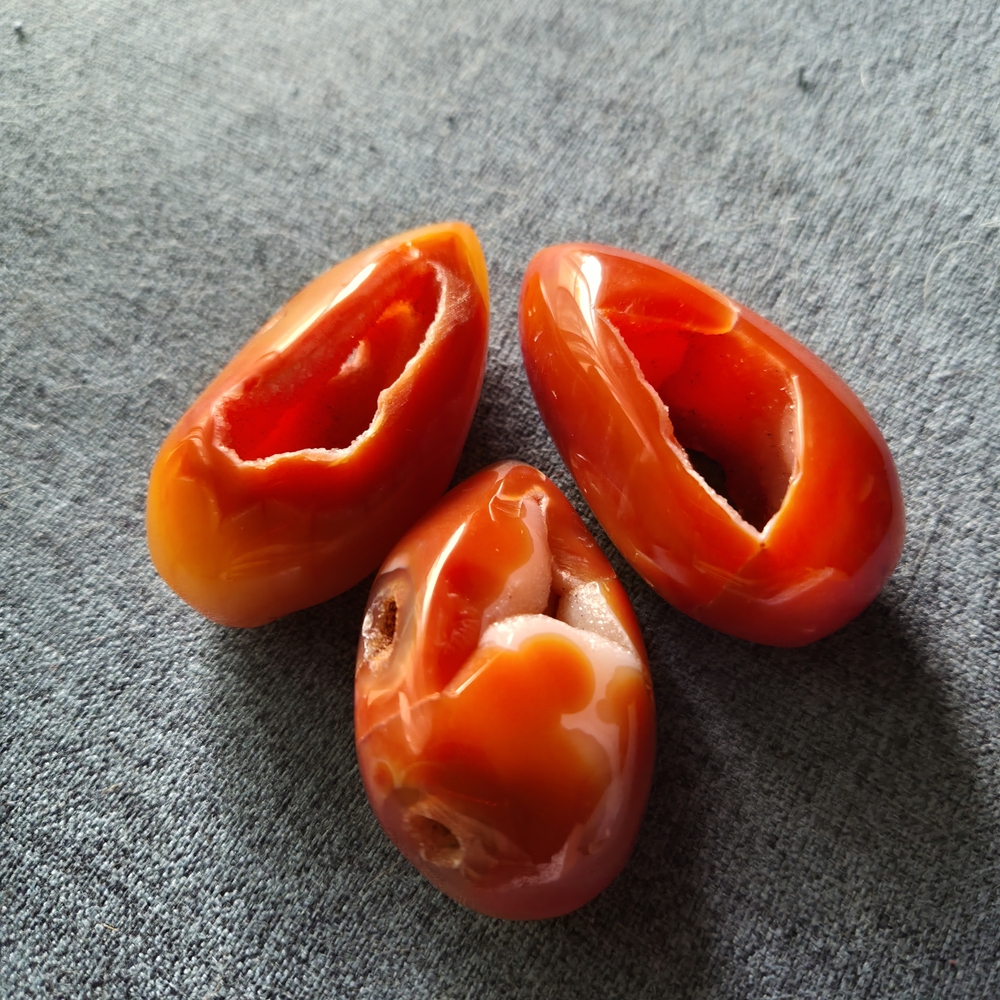 Red Carnelian Geode Eggs